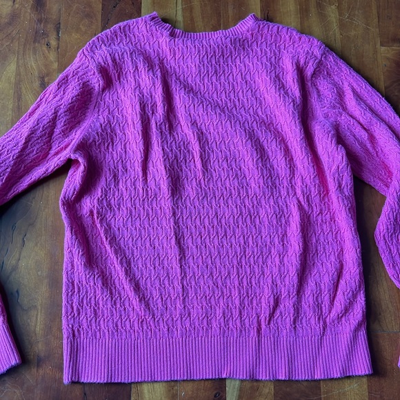 Talbots hot pink summer sweater small petite - Picture 5 of 6
